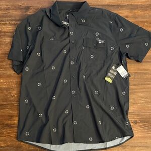 Salty Crew Black Patterned Men's Shirt
